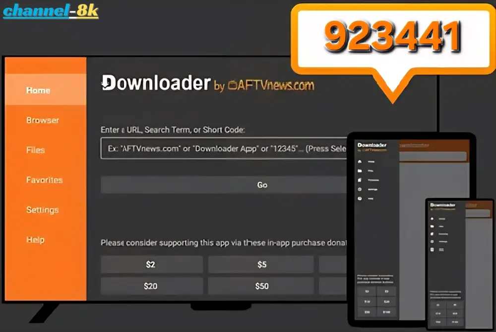 Using Downloader code to sideload IBO Player Pro on Firestick